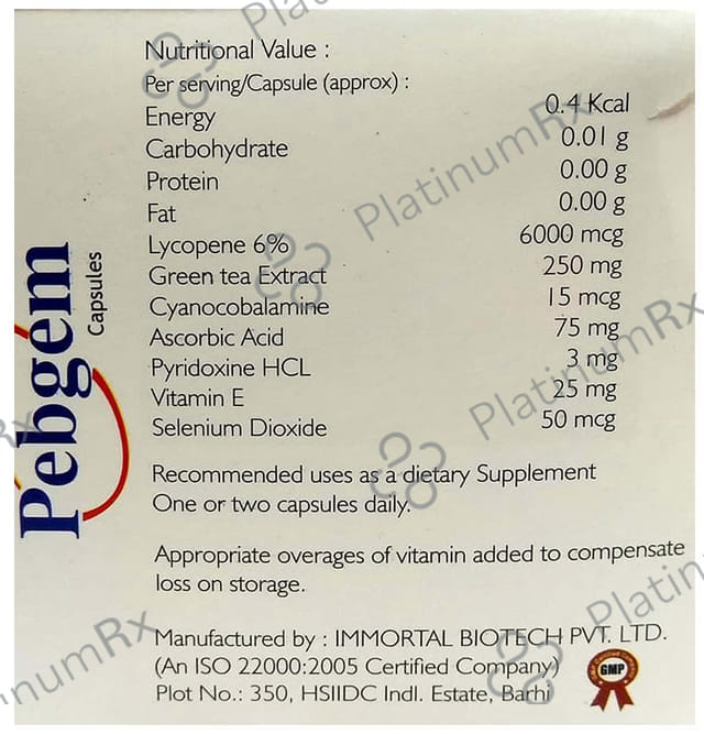 Pebgem Capsule 10s
