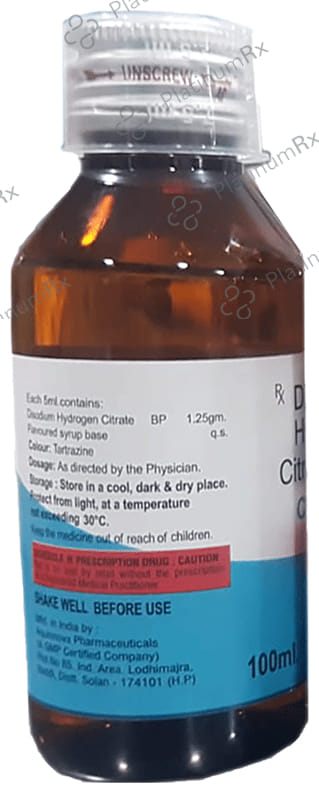 Citrasure 1.25gm Syrup 100ml