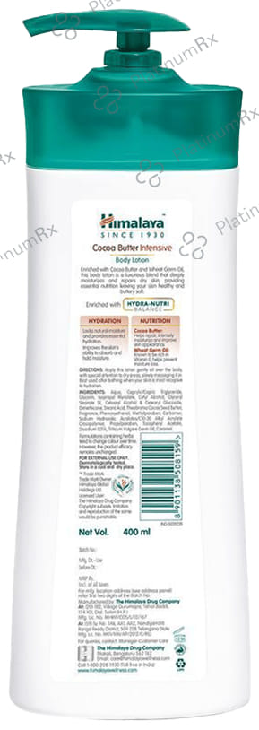 Himalaya Cocoa Butter Intensive Moisturising Body Lotion 400ml