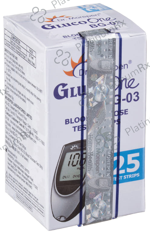 Dr Morepen BG 03 Gluco One Glucose Monitoring System Glucometer 1s