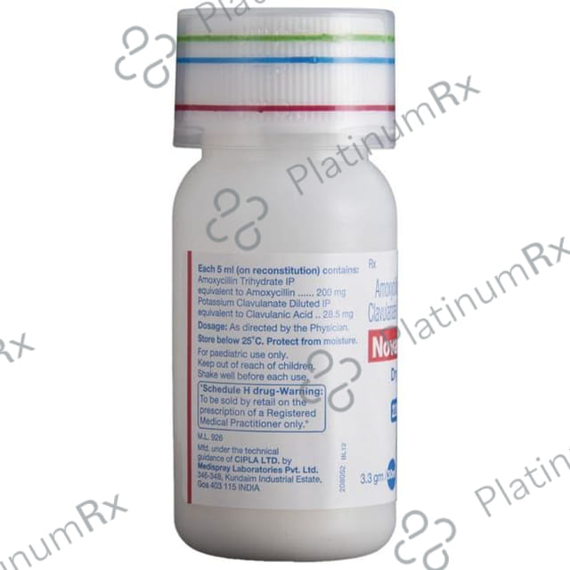 Novamox CV 228.5mg Dry Syrup 30ml