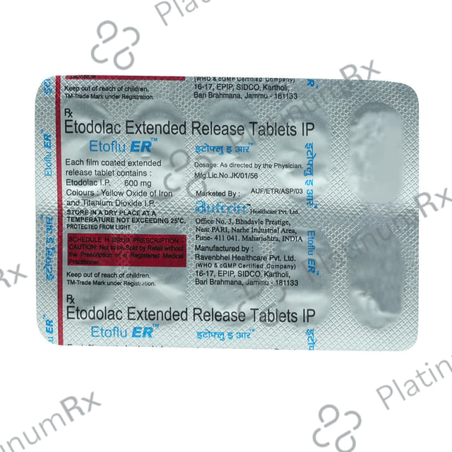 Etoflu 600mg Tablet ER 10s