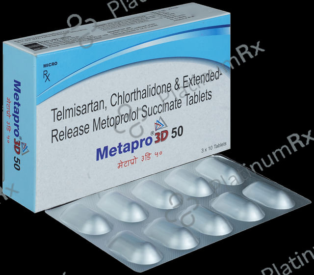 Metapro 3D 12.5/50/40mg Tablet 10s