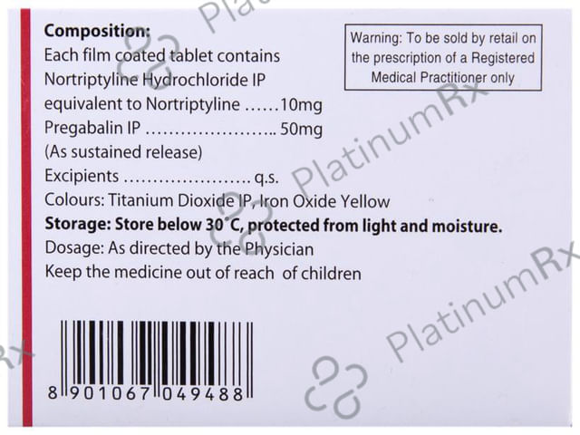 Nortryptomer-P SR 50 Tablet
