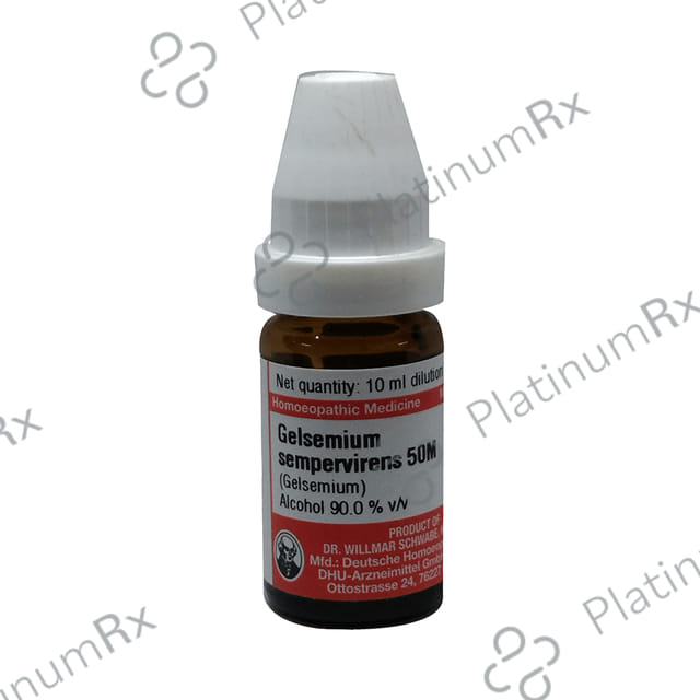 Dr Willmar Schwabe Germany Gelsemium Sempervirens Dilution 50M