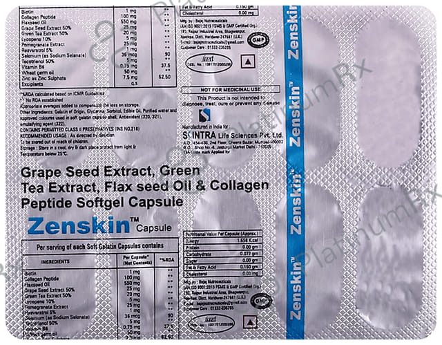 Zenskin Soft Gelatin Capsule