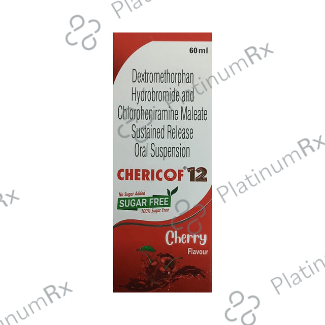Chericof 12 Syrup Sugar Free 60ml
