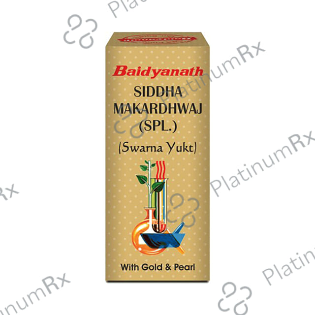 Baidyanath (Noida) Siddha Makardhwaj (Spl.) (Swarna Yukt) Tablet