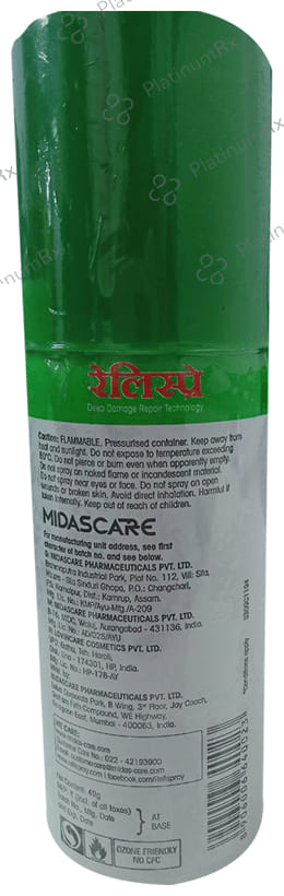 Relispray Natural & Instant Pain Relief Spray 49gm