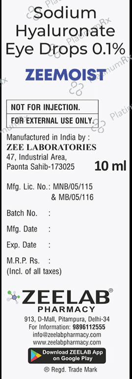 Zeemoist Eye Drop