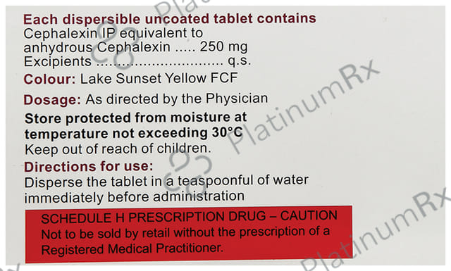 Cephadex 250mg DT Tablet 10s