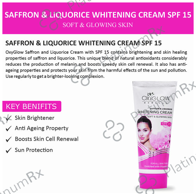 Oxyglow Herbals Whitening SPF 15 Cream 60gm