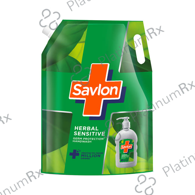 Savlon Herbal Sensitive Refill Germ Protection Liquid Handwash 1500 ml