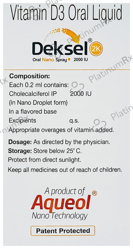 Deksel 2000IU Nano Spray 15ml