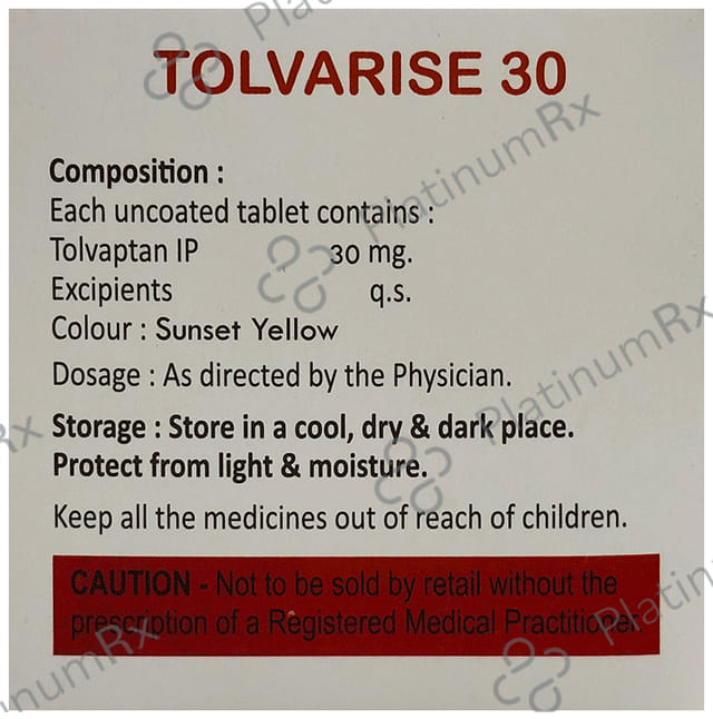 Tolvarise 30mg Tablet