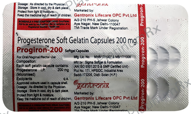 Progiron 200mg Softgel Capsule 10s
