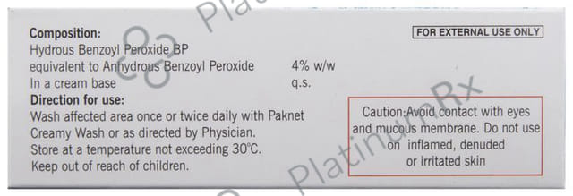 Paknet 4% Creamy Wash 50gm