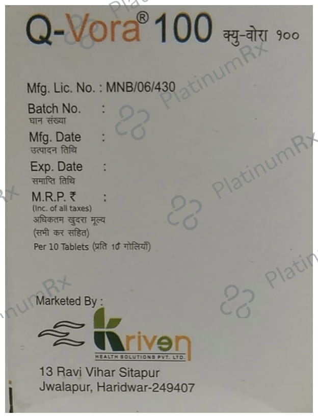 Q-Vora 100mg Tablet