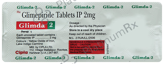 Glimda 2mg Tablet 10s