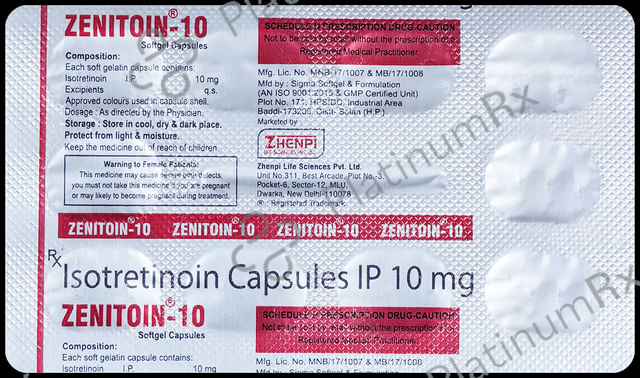 Zenitoin 10 Soft Gelatin Capsule