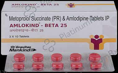 Amlokind Beta 5/23.75mg Tablet PR 10s