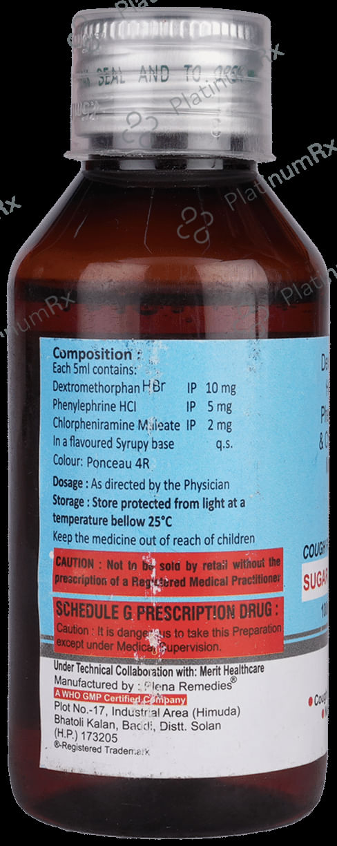 Cufzer 2mg/10mg Syrup Sugar Free