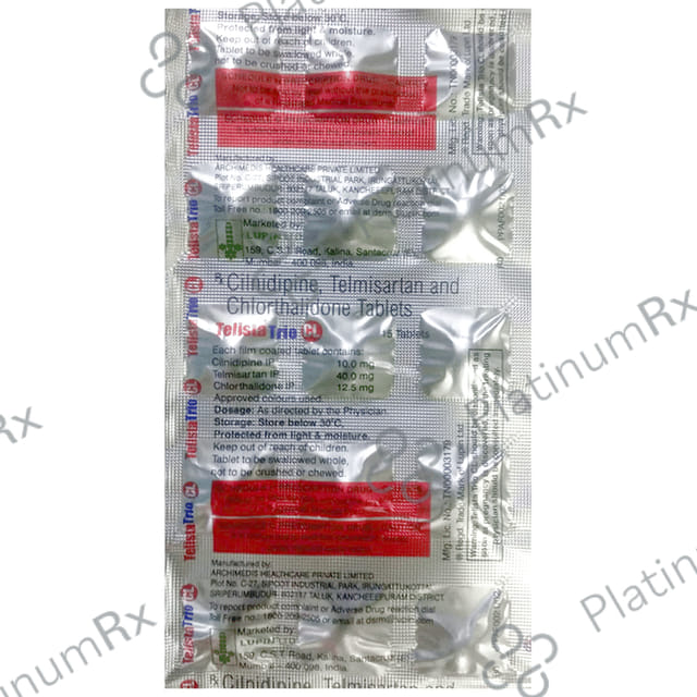 Telista Trio CL 12.5/10/40mg Tablet 15s