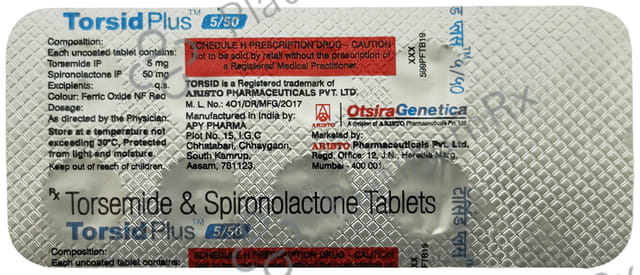 Torsid Plus 50/5mg Tablet 10s