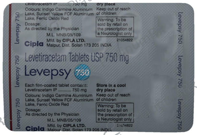 Levepsy 750mg Tablet 10s