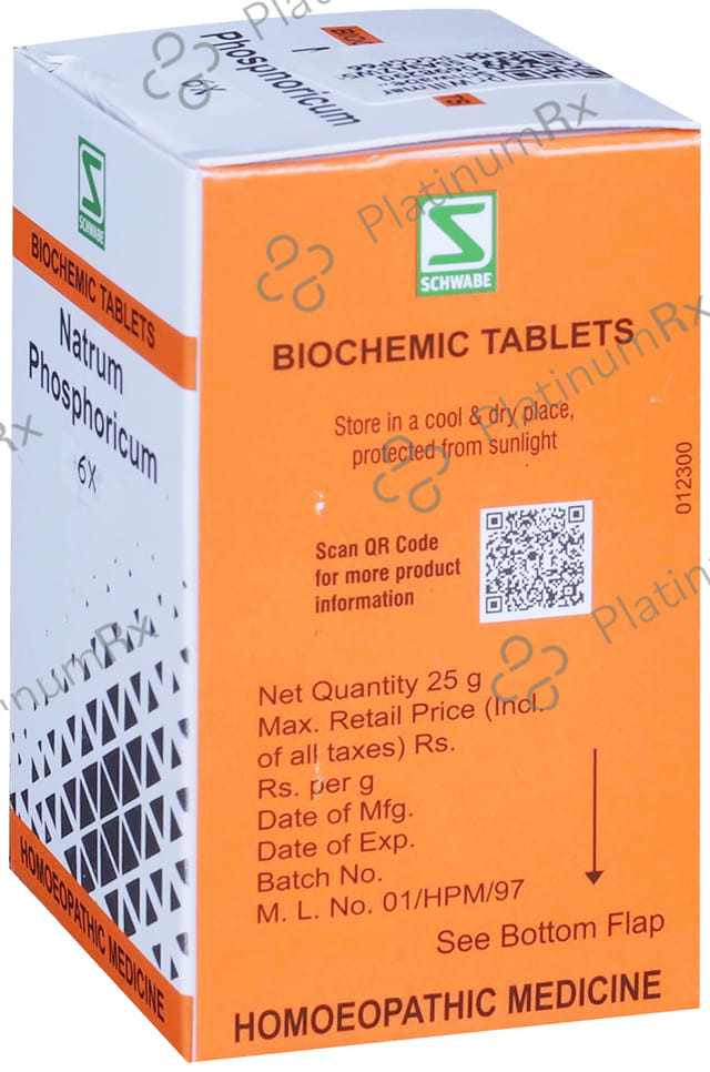 Dr Willmar Schwabe India Natrum Phosphoricum Biochemic Tablet 6X 25 gm