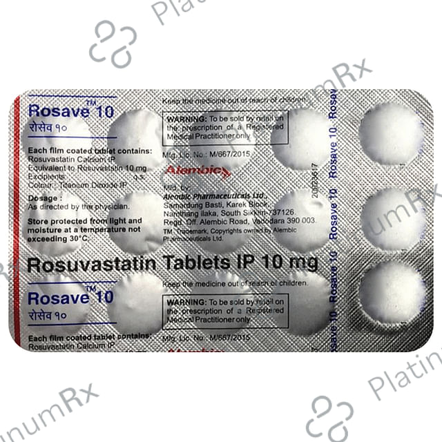 Rosave 10mg Tablet 15s