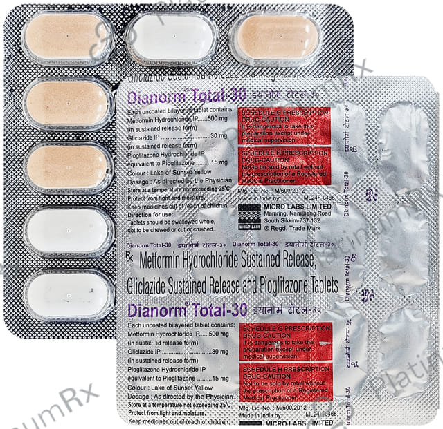 Dianorm Total 30mg Tablet 15s