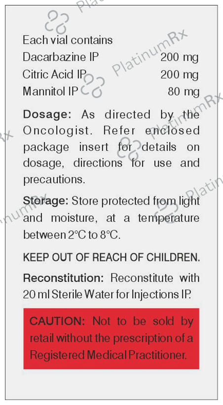 Dacarb 200mg Injection 1s