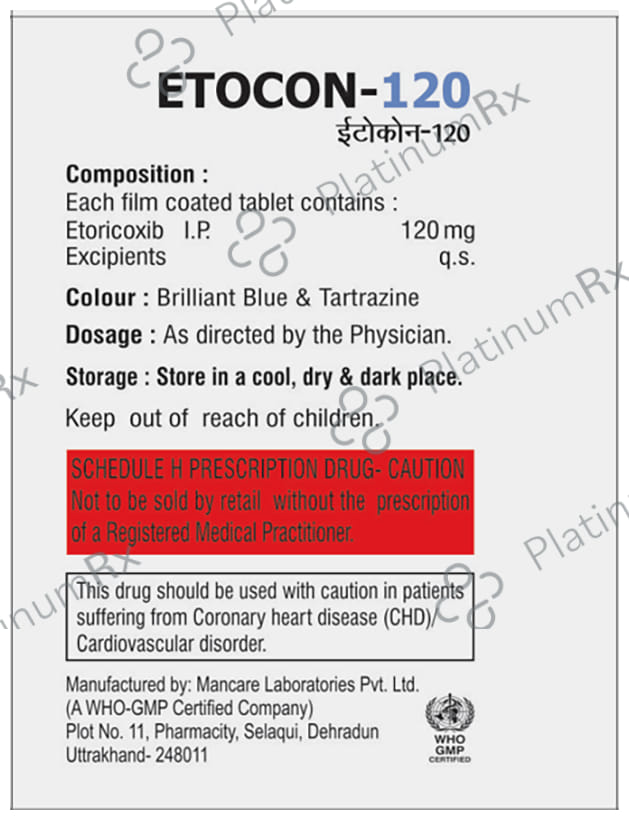 Etocon 120mg Tablet