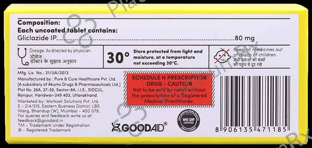Gliclagood 80mg Tablet 10s
