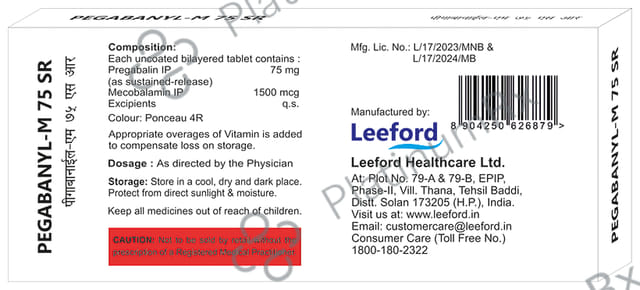 Pegabanyl-M 75 SR Tablet