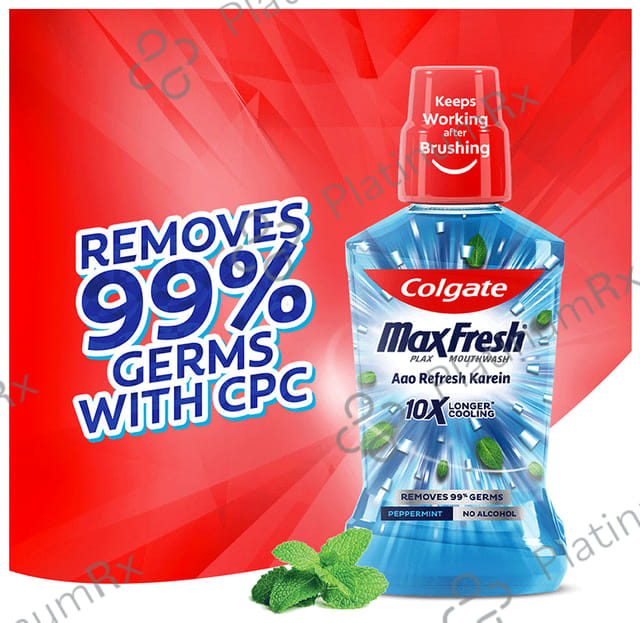 Colgate Peppermint MaxFresh Plax Antibacterial Mouth Wash 500 ml