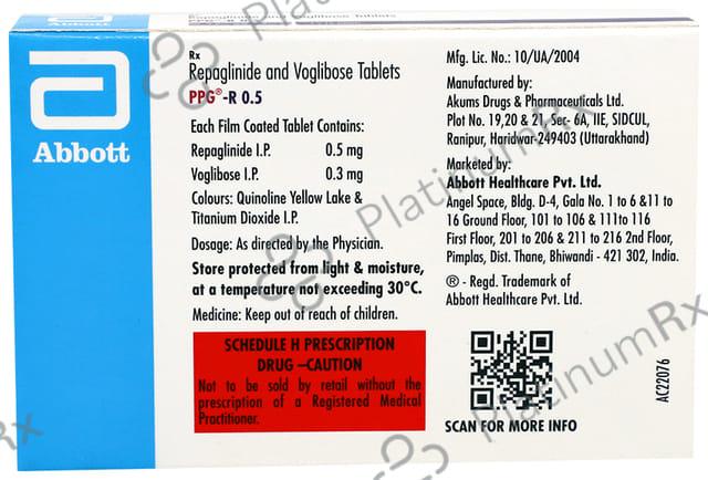 Ppg R 0.5mg Tablet 15s