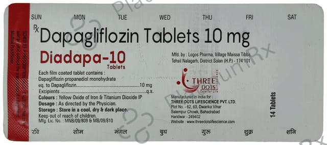 Diadapa 10mg Tablet 14s