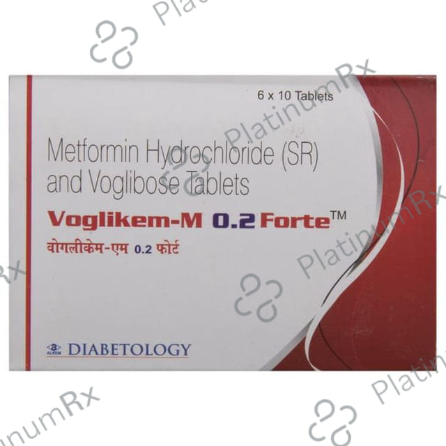 Voglikem M 0.2/1000mg Forte Tablet SR 10s