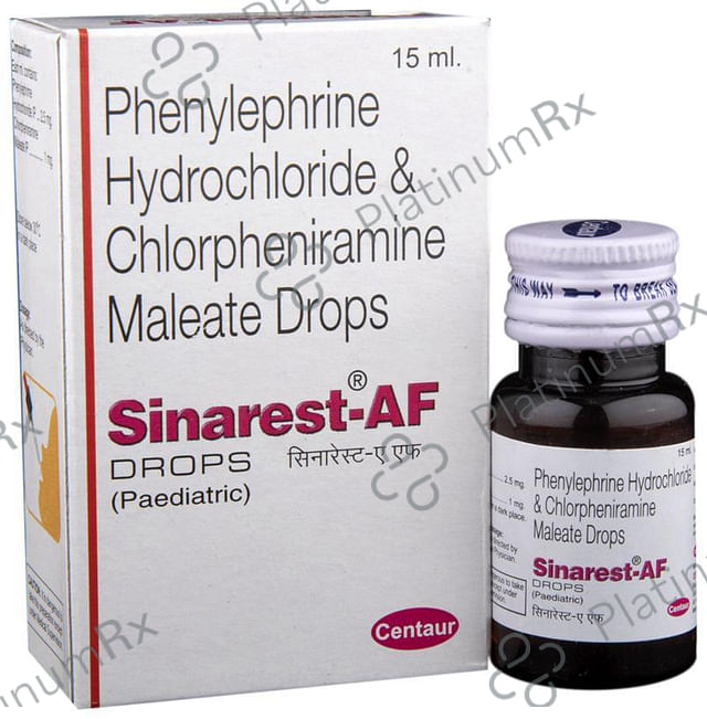 Sinarest AF Paediatric 1/2.5mg Oral Drops 15ml