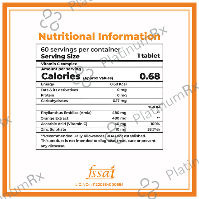 Boldfit Vitamin C Complex 1000mg Tablet 60s