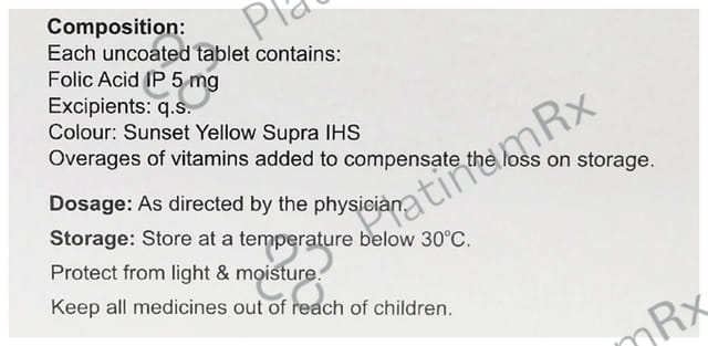 Folifred 5000mcg Tablet 10s