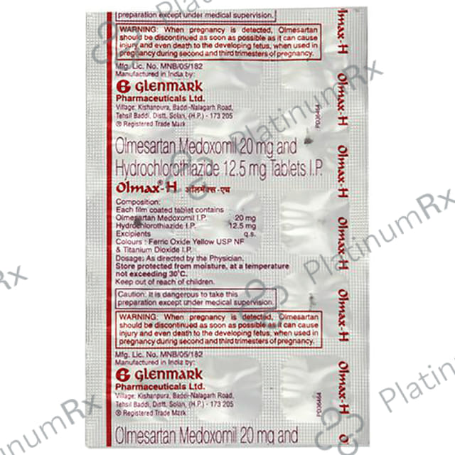 Olmax H 12.5/20mg Tablet 10s