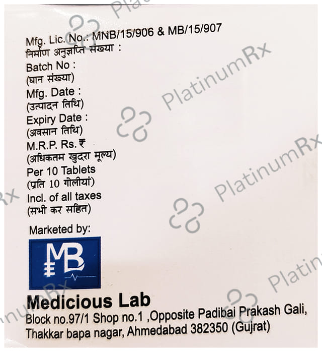 Anacius SP 100/325/15mg Tablet 10s