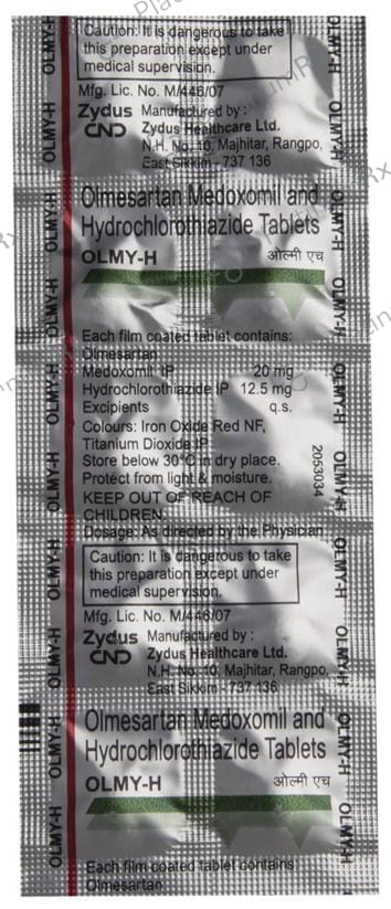 Olmy H 12.5/20mg Tablet 10s
