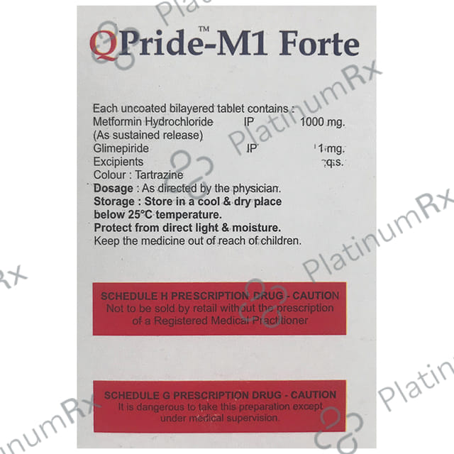 QPride M1/1000mg Forte Tablet SR 10s