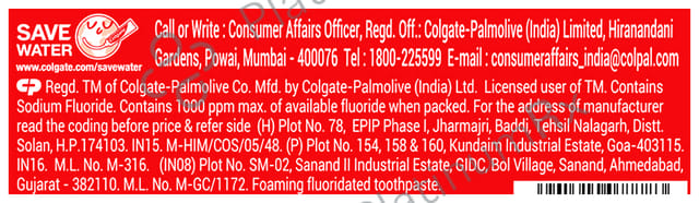 Colgate Visible White Teeth Whitening Fluoride Toothpaste 50gm