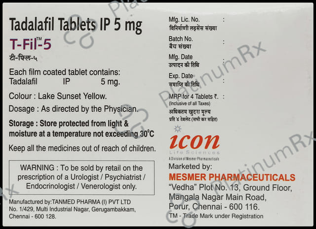 Tfil 5mg Tablet 4s
