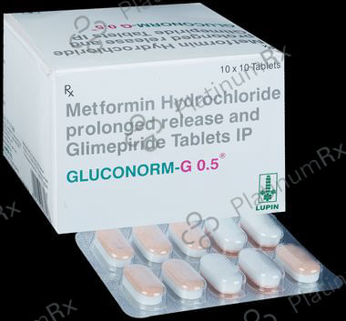 Gluconorm G 0.5/500mg Tablet PR 10s